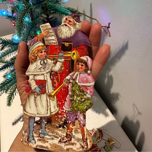 Christmas Ornaments Card Board Printed Image Santa Christmas ornaments - Picture 13 of 16